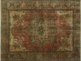 Fine Vintage Distressed Kit Brown Rug, 9'8x11'8
