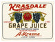 "Kransdale Brand Grape Juice" Digital Paper Print by Retrolabel, 38"x29"