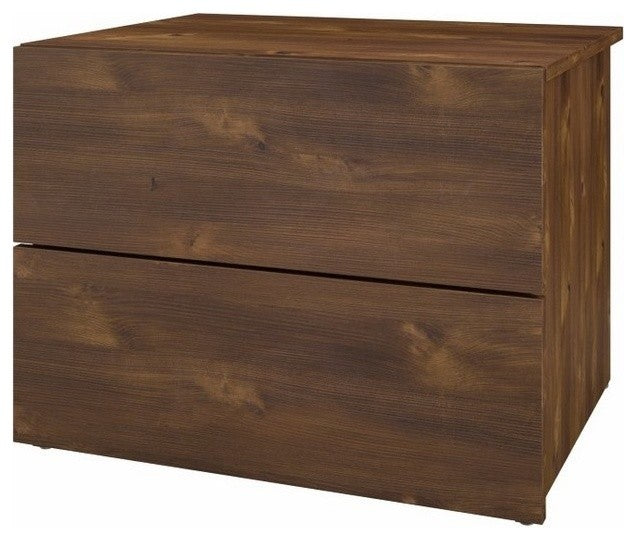 Nexera 341112 2-Drawer Night Stand, Truffle