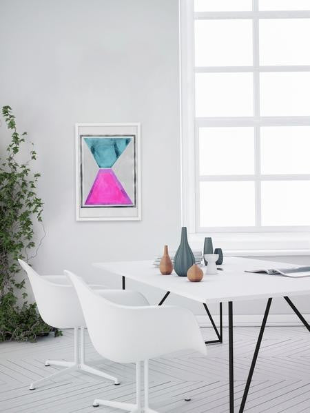 "Color Convection" Framed Painting Print, 24"x36"
