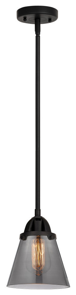 Small Cone Mini Pendant, Matte Black, Plated Smoke, Plated Smoke