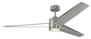 Armstrong 60" Ceiling Fan in Brushed Steel
