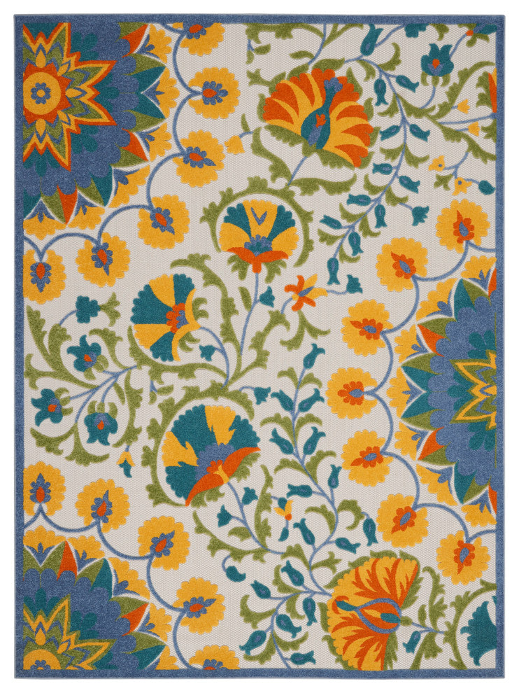 Nourison Aloha 7' x 10' Multicolor Transitional Area Rug
