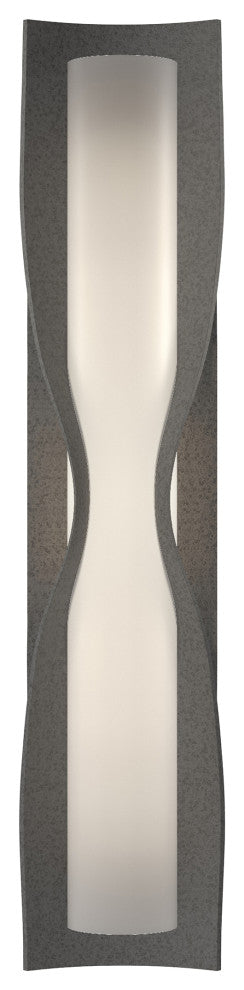 Dune Large Sconce, Natural Iron Finish, Opal Glass