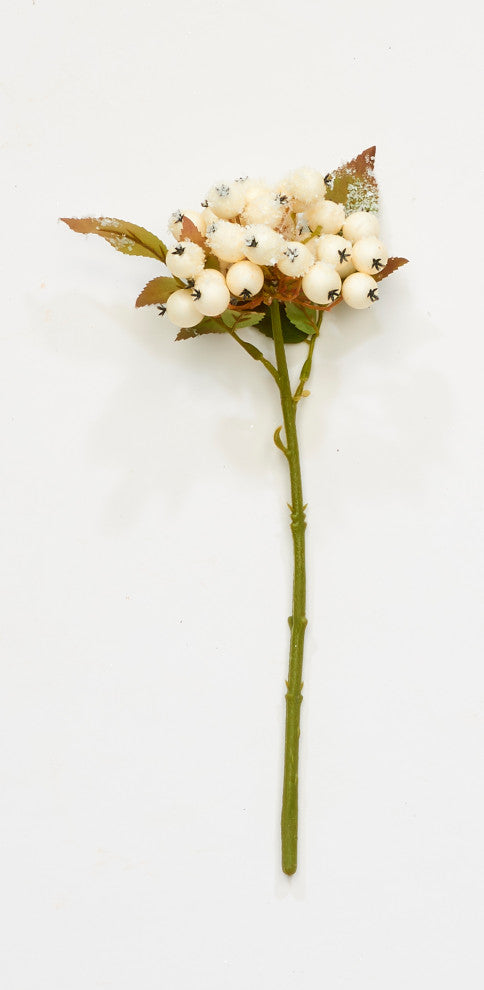 13" Snow Berry Spray, Set of 3