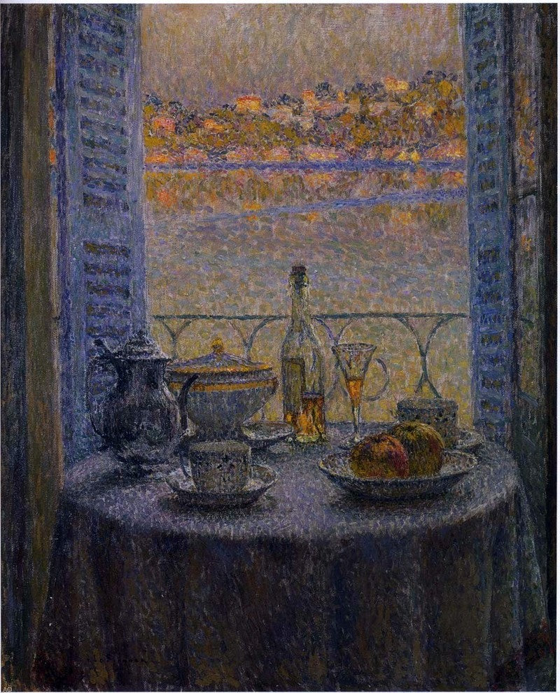 Henri Le Sidaner The Round Table, 20"x25" Wall Decal