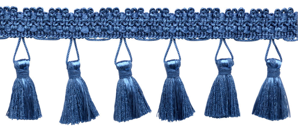 Tassel Fringe Trim, Style# ETF, Color# M45 - French Blue [5 Yards]