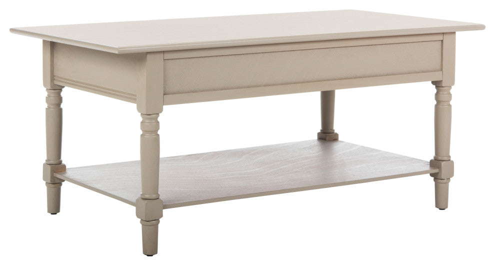 Safavieh Boris 2-Drawer Coffee Table, Vintage Gray