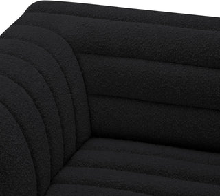 Cascade Upholstered Modular Sofa, Black, Boucle Fabric, Corner Sectional