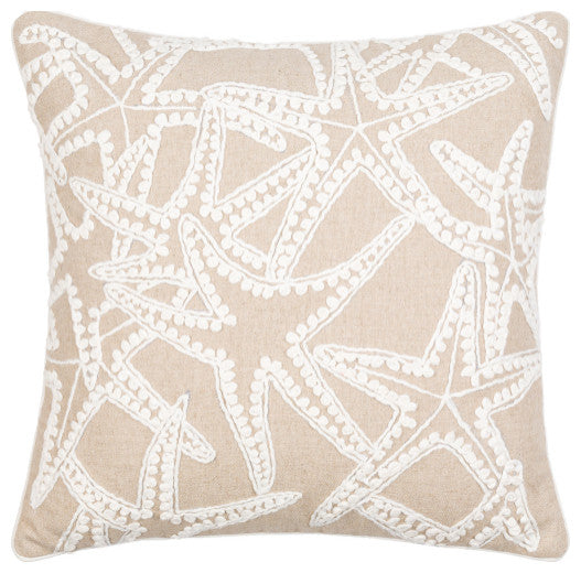 Surya Maricopa Cream Pillow Shell With Polyester Insert 20"H X 20"W