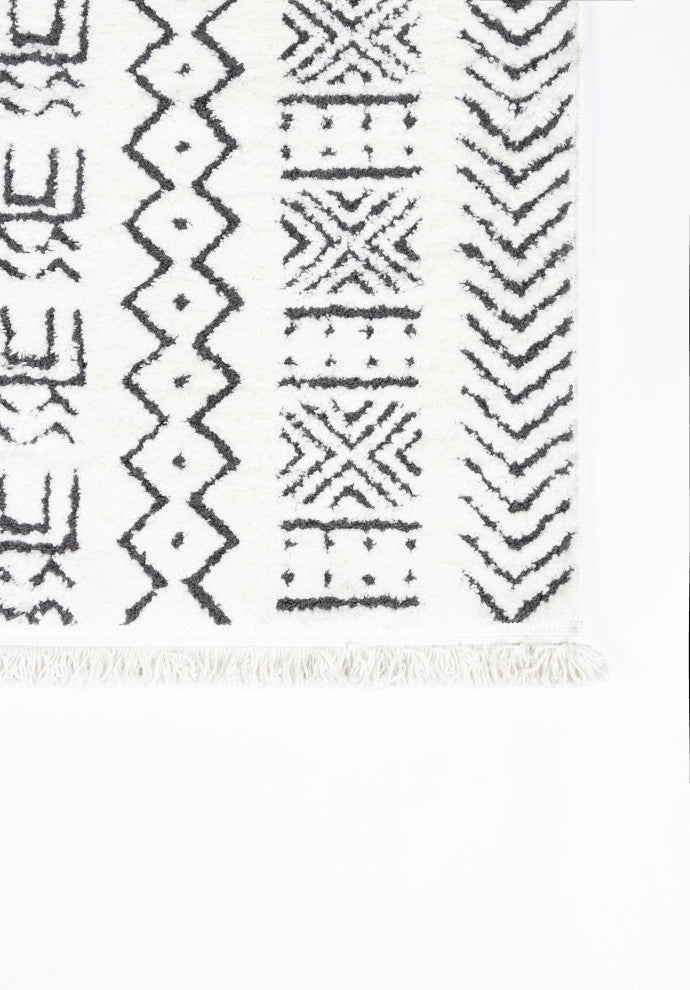 Novogratz by Momeni Ferris Cali Geometric Ivory Area Rug 2' X 3'