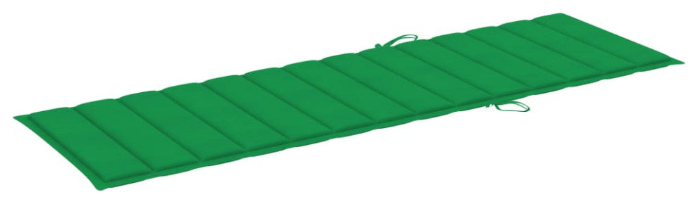 vidaXL Solid Acacia Wood Patio Sun Lounger with Cushion Sunbed Terrace Seat