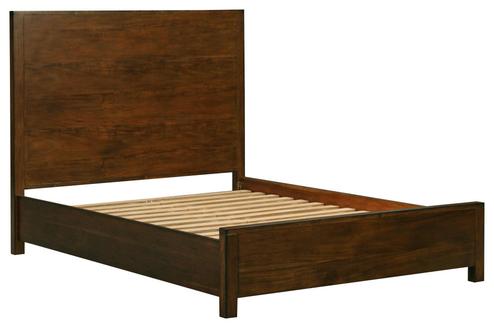 Asheville Vintage Umber Wooden King Bed