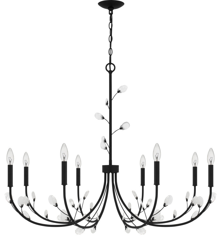 Quoizel HEI5040 Heiress 8 Light 40"W Taper Candle Style - Bronze Gold