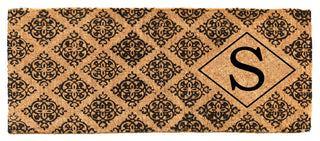 Regency Monogram Doormat, 18"x46"x1.5", S