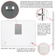 "Prestige T" Frameless Free Floating Reverse Printed Tempered Glass Wall Art