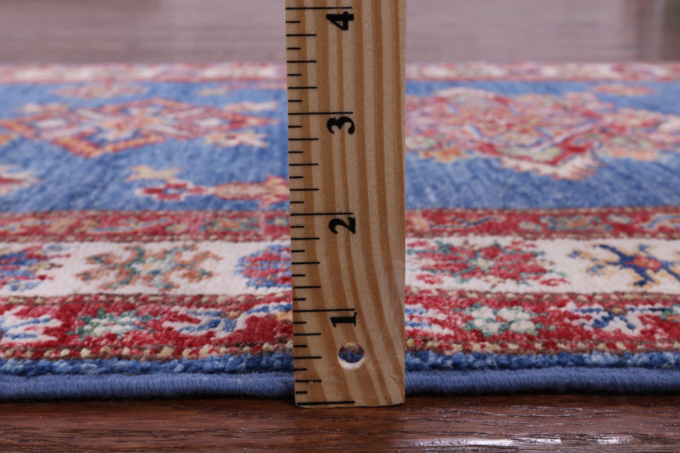 Runner Handmade Super Kazak Wool Rug 2' 9" X 12' 5" Q11233