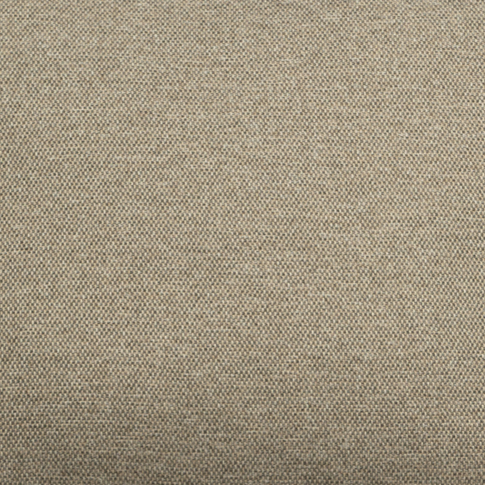 Solna Lounge Chair, Taupe Fabric With Gray Frame