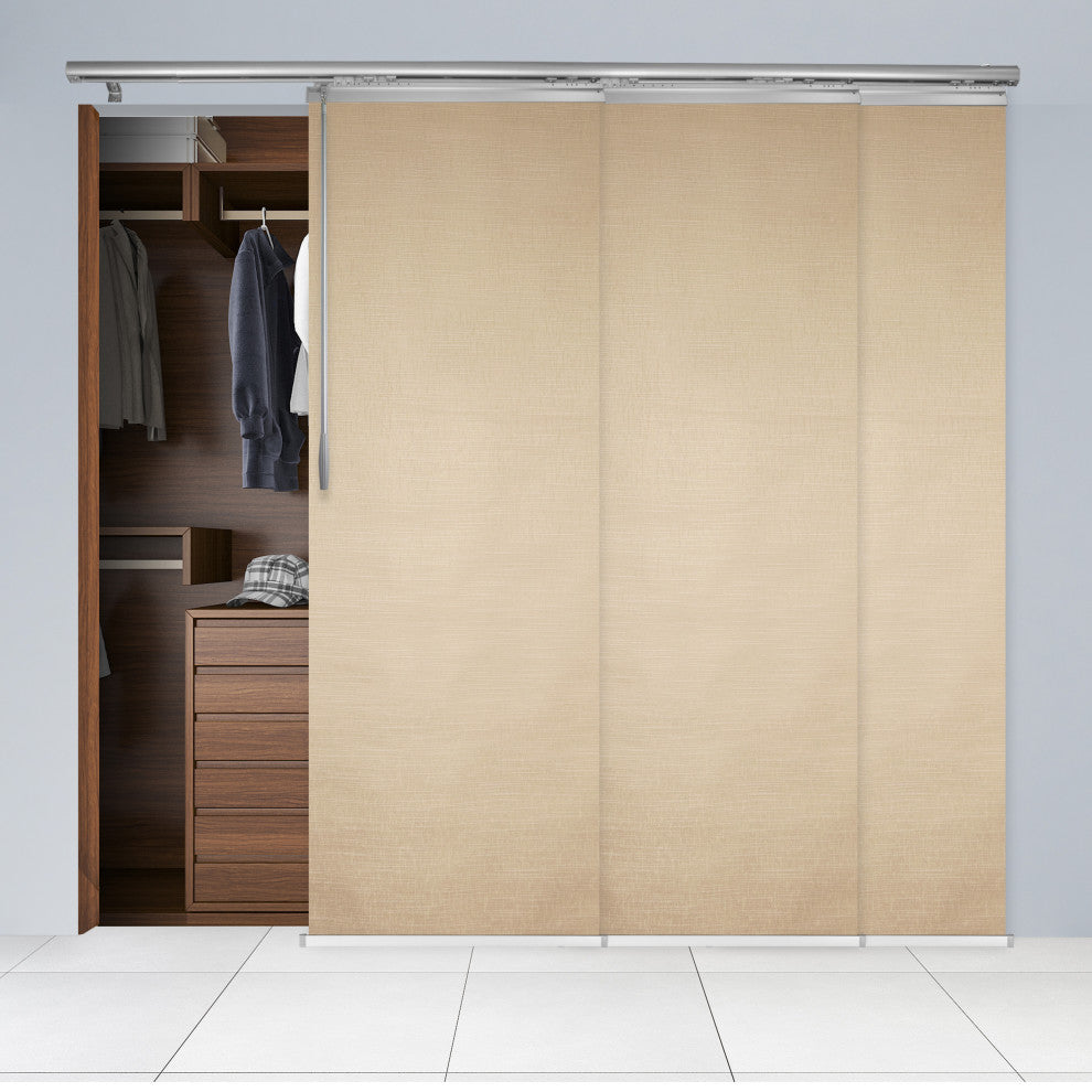 Osweald 3-Panel Track Extendable Vertical Blinds 36-66"W