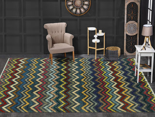 Balochi Malalai Gray/Blue Rug, 3'10x6'0