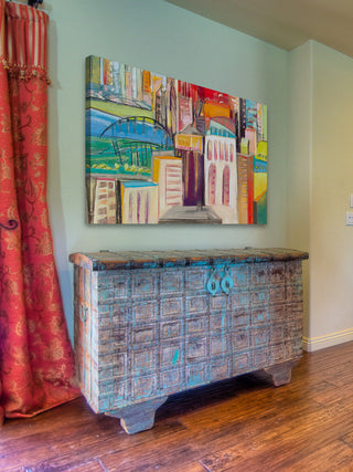 "Three Bridges" Painting Print on Wrapped Canvas, 36"x24"