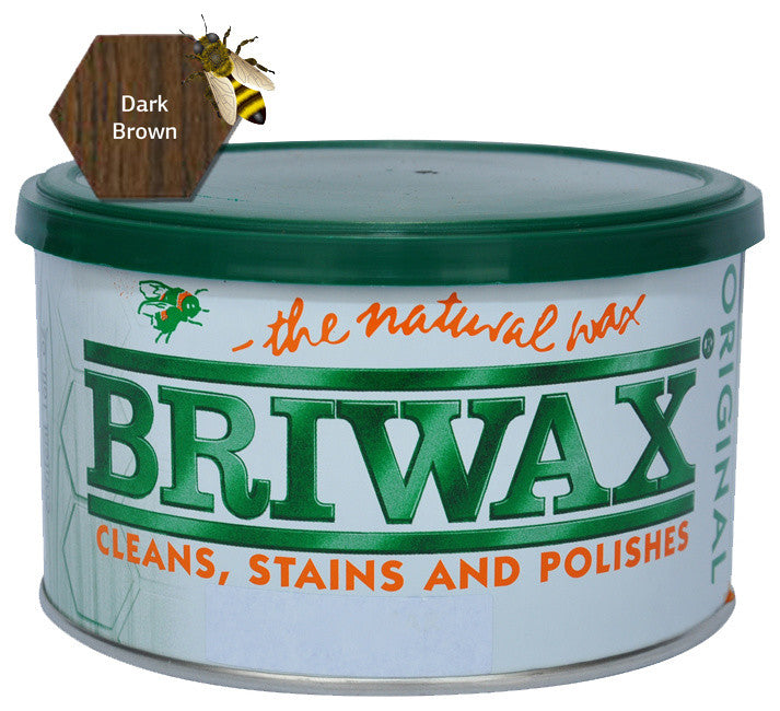 Briwax Original Furniture Wax 1 Lb, Dark Brown, 16 Oz.