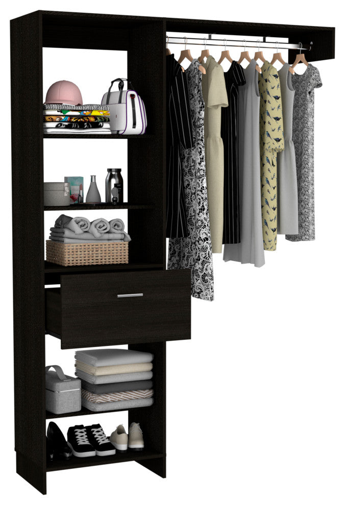 DEPOT E-SHOP: Dynamic 150 Closet System, Black
