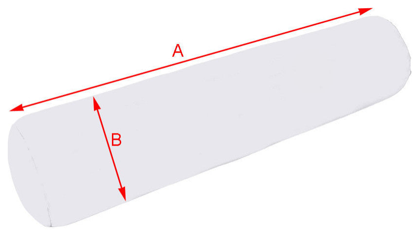 |COVER ONLY| Outdoor Piped Trim Large 26" x 6" Bolster Pillow Slipcover AD108