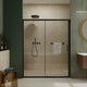 72 in. H Sliding Framed Shower Door with Stainless Steel Handle, 60"w X 72"h