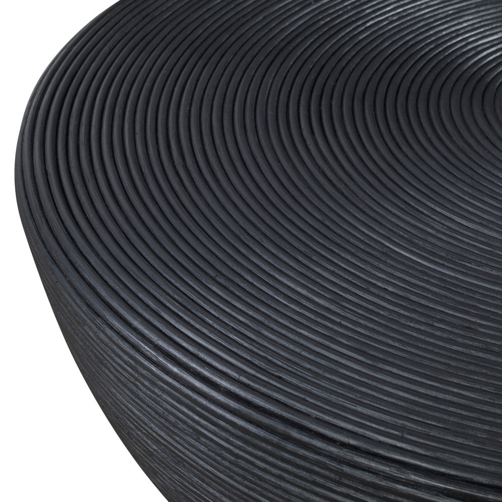 Uttermost 22919 Bongo 44"W Rattan Coffee Table - Black