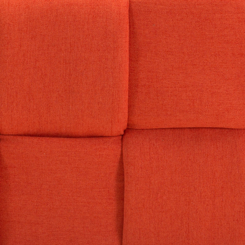 Checks Stool Orange