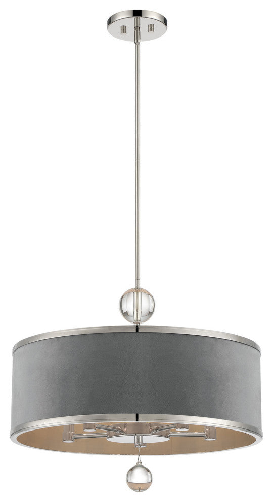 Minka Metropolitan, N7325-613, Luxor, 5-Light Convertible Pendant /Semi Flush