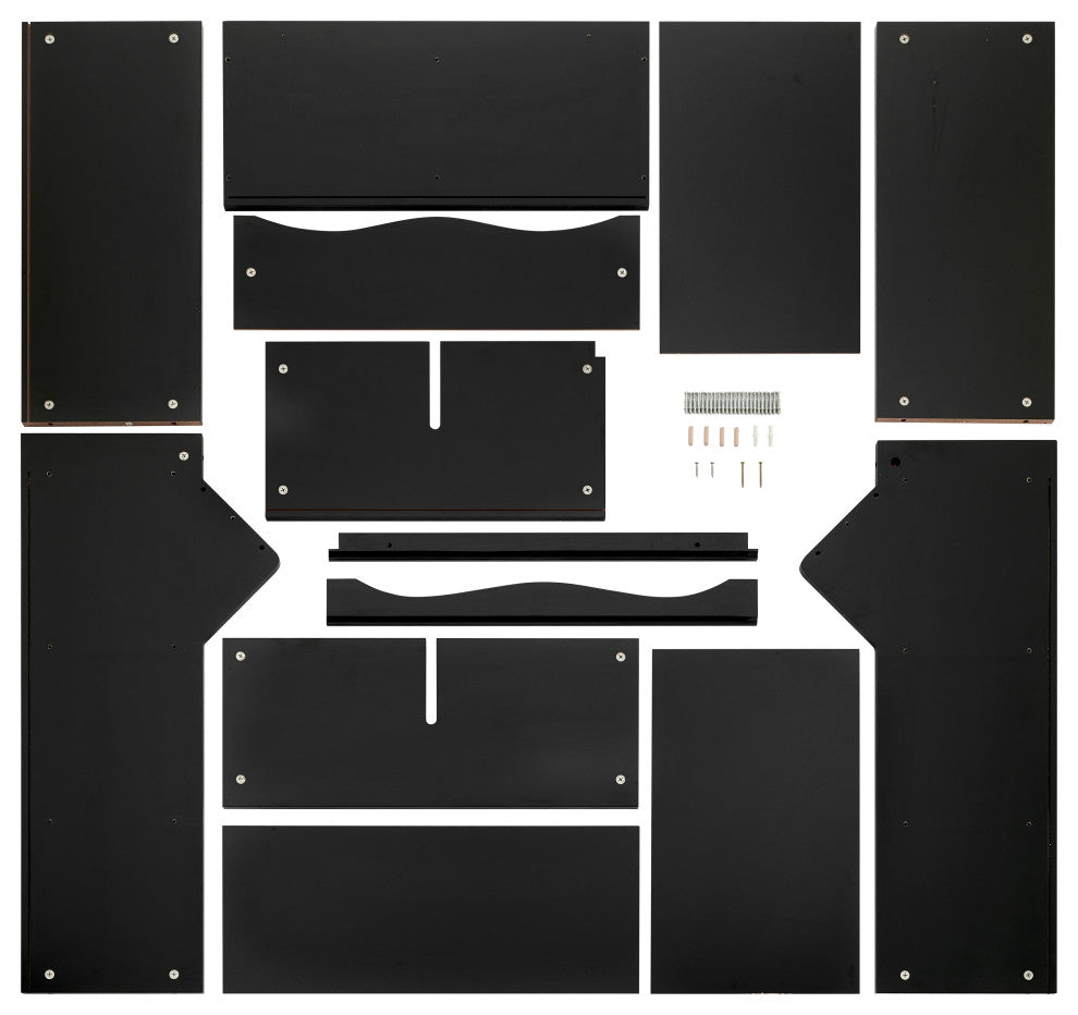 Danya B. Multi-Cubby Storage Cabinet, Black