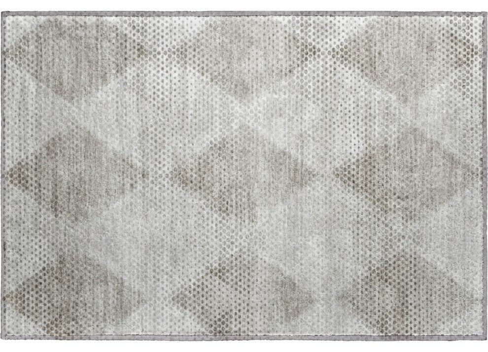 Premium Machine Washable Mayfield AMF539 Gray 1'8" x 2'6" Rug