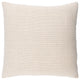 Surya Vanessa Cream Pillow Shell With Polyester Insert 20"H X 20"W