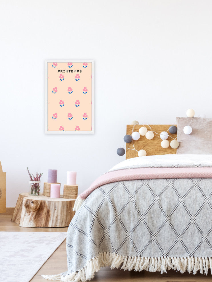 "Floral Pattern" Framed Painting Print, 20x30