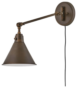 Hinkley Arti 7.75" Single Articulating Wall Sconce, Olde Bronze