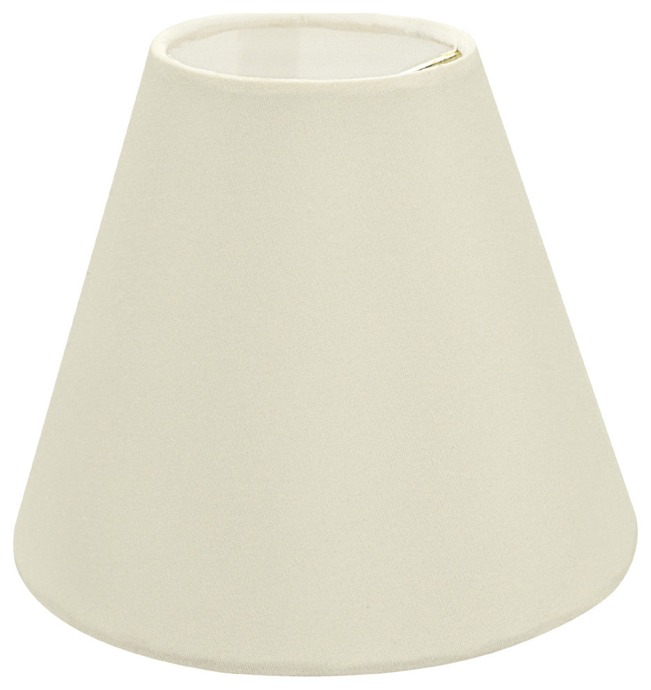 Aspen Creative 32123-X Hardback Empire Clip-On Lamp Shade, Ivory 3" x 6" x 5", P