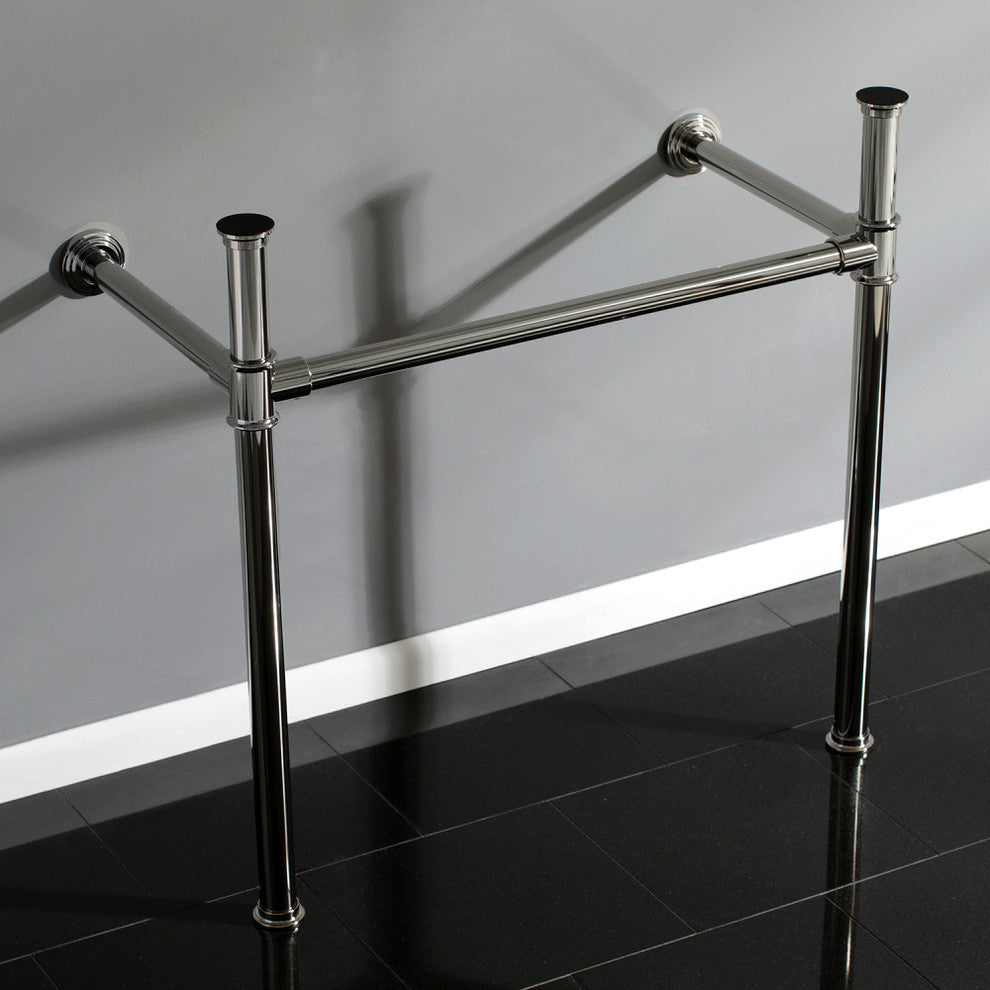 Fauceture Stainless Steel Console Sink Legs, Brushed Brass