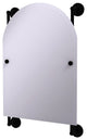 Prestige Regal Arched Top Frameless Rail Mounted Mirror, Matte Black