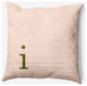 20" x 20" Modern Monogram Indoor/Outdoor Polyester Throw Pillow, Olive