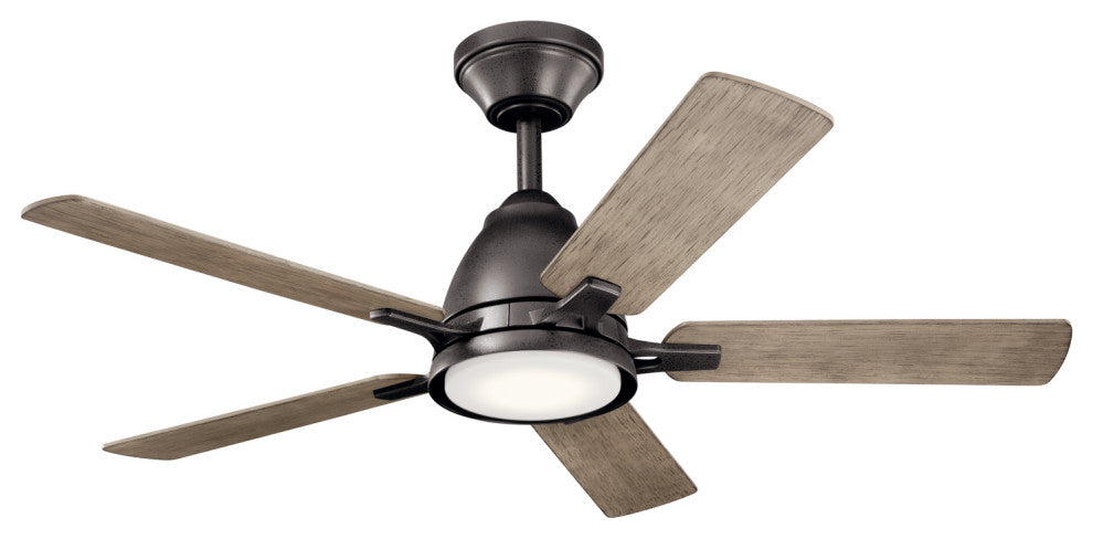 Kichler 330090AVI 44"Ceiling Fan, Anvil Iron Finish