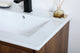 24" Single Bathroom Vanity, Walnut Brown