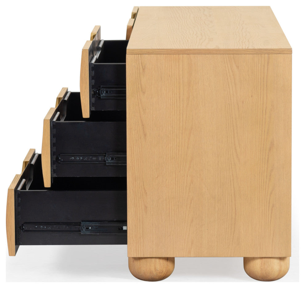 Safavieh Couture Beethoven 6 Drawer Dresser, Natural