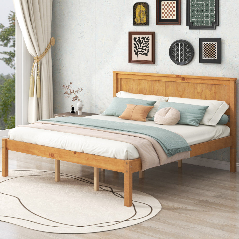 Gewnee Platform Bed Frame with Headboard