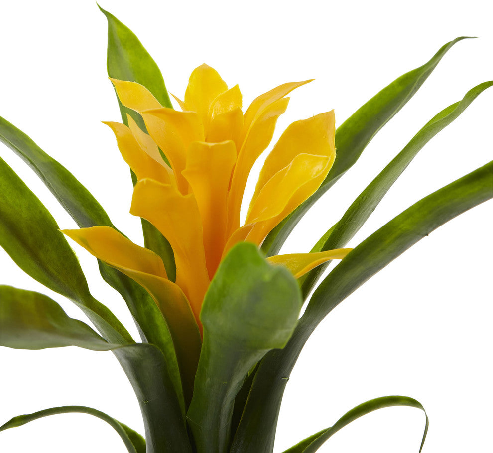 10" Bromeliad Artificial Flower, Set of 6