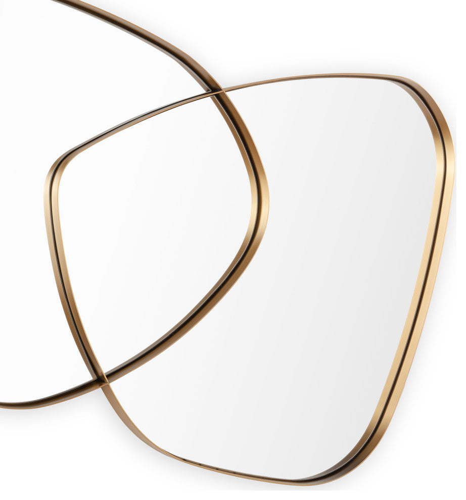 Harmony Mirror, Natural Brass