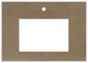 30" Native Stone Vanity Top in Earth- Rectangle with Single Hole Cutout