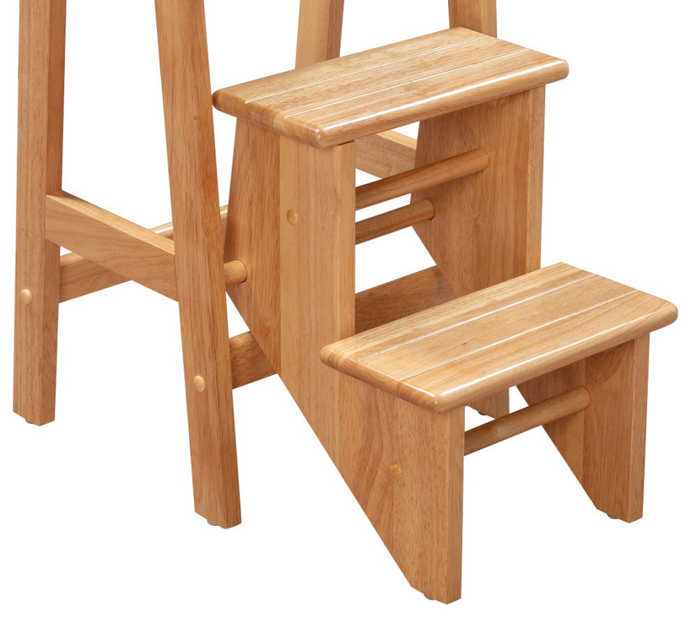 Niko Folding 3-Tier Step Stool, Natural, 24 Inch