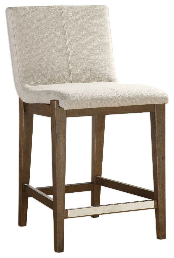 Uttermost Klemens Linen Counter Stool
